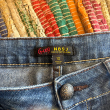 Load image into Gallery viewer, Upcycled Denim Flares ~  Festival ~ 70s Style ~ (style 14 )