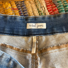 Load image into Gallery viewer, Upcycled Denim Flares ~  Festival ~ 70s Style ~ (style 22)