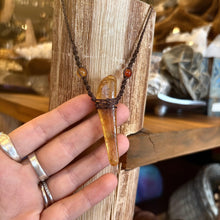Load image into Gallery viewer, Handmade Genuine Amber Macrame Necklace