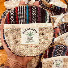 Load image into Gallery viewer, Hemp Round Coin Purse