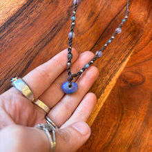 Load image into Gallery viewer, Handmade Lightning Ridge Opal Macrame Necklace