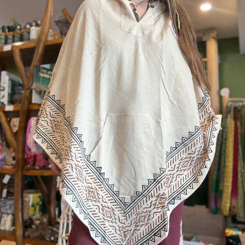 Cotton Triangle Winter Ponchos ~ Festival ~ Hippie ~