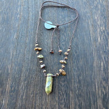 Load image into Gallery viewer, Unakite Handmade Macrame Necklace