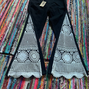 Upcycled Denim Flared Jeans Style 17 ~ Festival ~ 70s Style ~