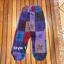 Load image into Gallery viewer, Hippie Cotton Patch Pants ~ patchwork ~ festival ~ gypsy ~