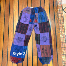 Load image into Gallery viewer, Hippie Cotton Patch Pants ~ patchwork ~ festival ~ gypsy ~