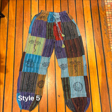 Load image into Gallery viewer, Hippie Cotton Patch Pants ~ patchwork ~ festival ~ gypsy ~