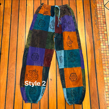 Load image into Gallery viewer, Hippie Patchwork Pants ~  boho ~ festival ~ gypsy ~