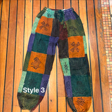 Load image into Gallery viewer, Hippie Patchwork Pants ~  boho ~ festival ~ gypsy ~