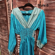 Load image into Gallery viewer, Sari Silk Gypsy Dress - Maxi Dress / Festival Wear