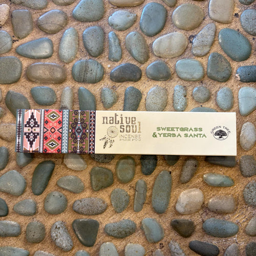 Native Soul Sweetgrass & Yerba Santa Incense Sticks
