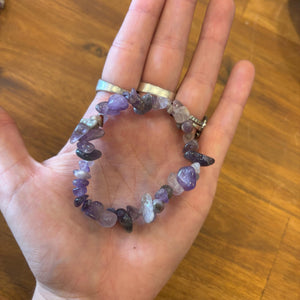 Amethyst Chip Bracelet