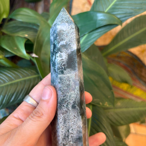 Large Green Moss Agate Generator