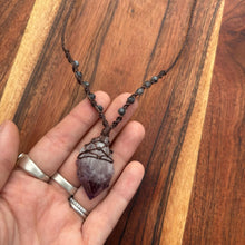 Load image into Gallery viewer, Handmade Amethyst Macrame Necklace