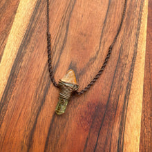Load image into Gallery viewer, Handmade Citrine &amp; Apatite Copper Wire Macrame Necklace