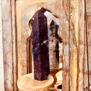 Large Lepidolite Freestanding Generator ~ calming ~ sleep
