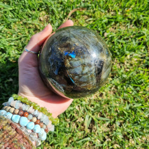 Large Labradorite Sphere - Beautiful Flashes