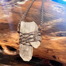 Load image into Gallery viewer, Large Clear Quartz Handmade Necklace