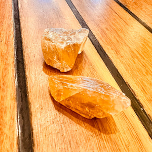 Honey Calcite Rough Raw Chunks
