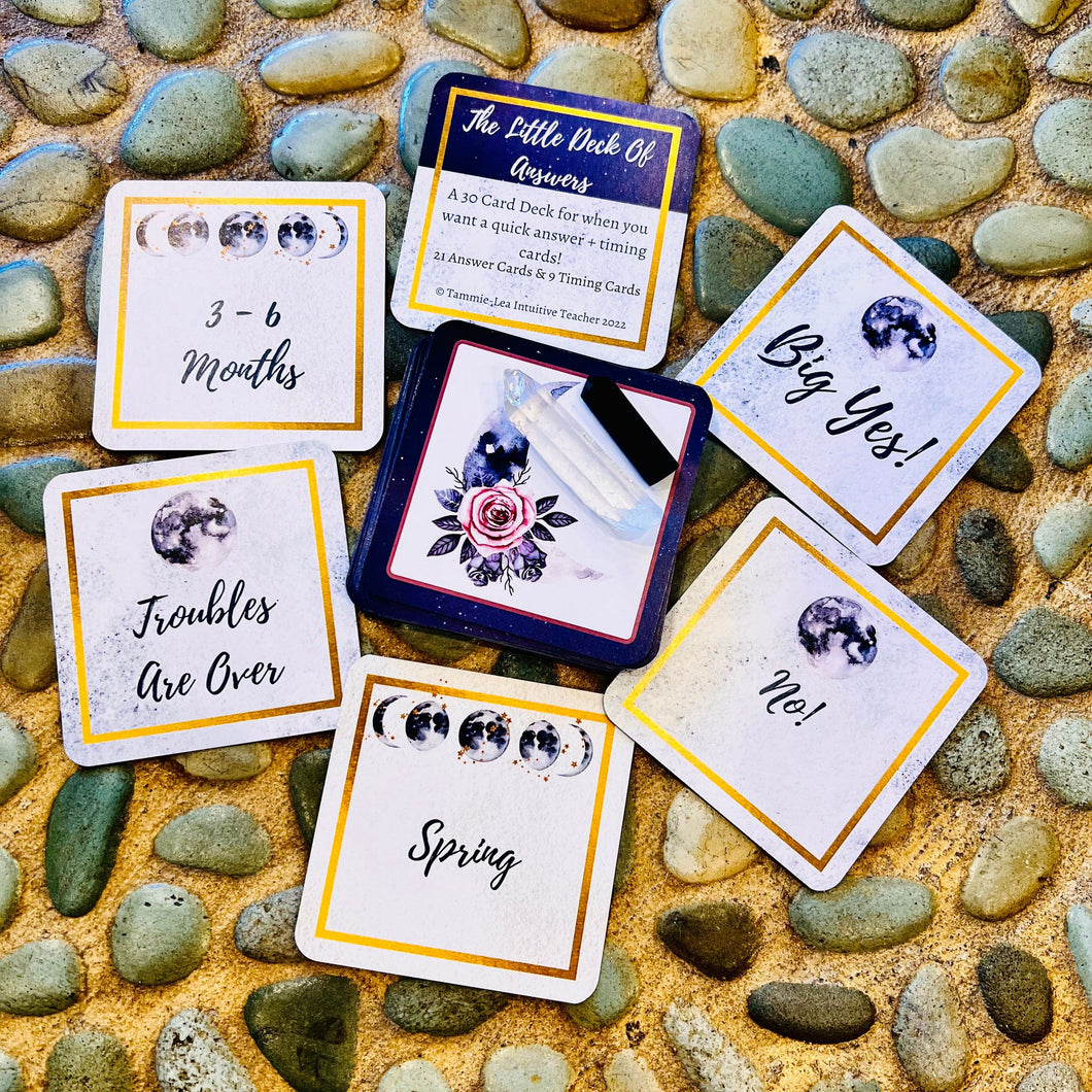 The Little Deck of Answers & Crystal Starter Kit