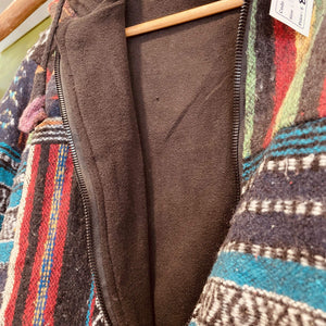 Hippie Brushed Cotton Lined  Patch Jacket 2XLarge  ~ festival ~ gypsy