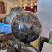Load image into Gallery viewer, Large Labradorite Sphere - Beautiful Flashes