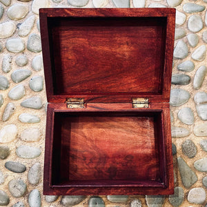 Carved Mandala Timber Box