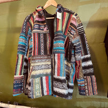 Load image into Gallery viewer, Hippie Brushed Cotton Lined  Patch Jacket 2XLarge  ~ festival ~ gypsy