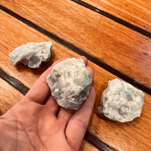 Blue Calcite Chunks Raw
