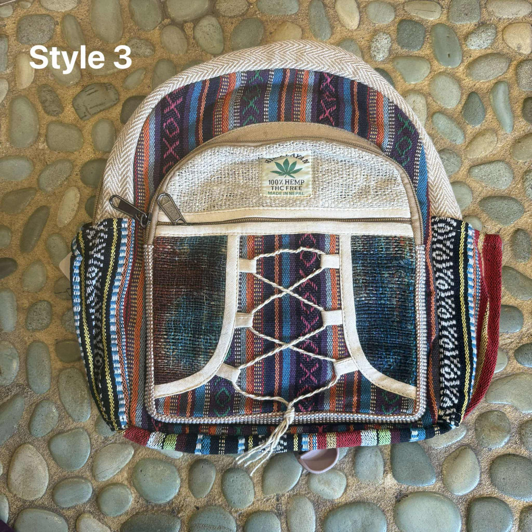 Hemp Backpack ~ School bag ~ Hiking ~ Adventure