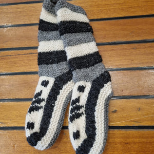 Knitted Meditation Long Slippers