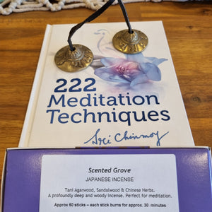 Lani’s Meditation kit ~  incense ~ bells ~ book