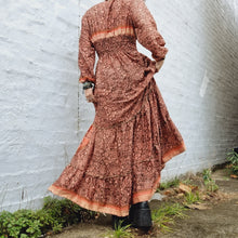 Load image into Gallery viewer, Sari Silk Gypsy Dress - Maxi Dress / Festival Wear