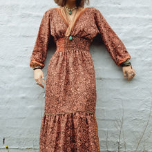 Load image into Gallery viewer, Sari Silk Gypsy Dress - Maxi Dress / Festival Wear