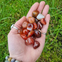 Load image into Gallery viewer, Carnelian Tumbled Stone ~ Stabilising ~ creativity ~ Aids Fertility~