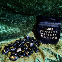 Load image into Gallery viewer, Obsidian  Runes ~ Protection ~ Healing ~ Psychic