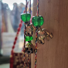 Load image into Gallery viewer, 100cm Long Bells with glass beads on String ~ Travelling Gypsy Vibe #1