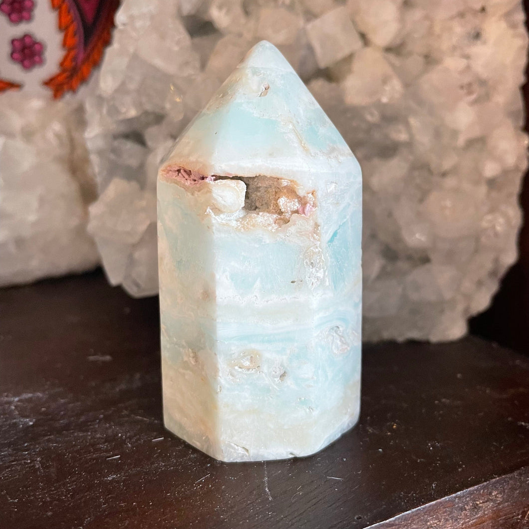 Caribbean Calcite Free Standing Point