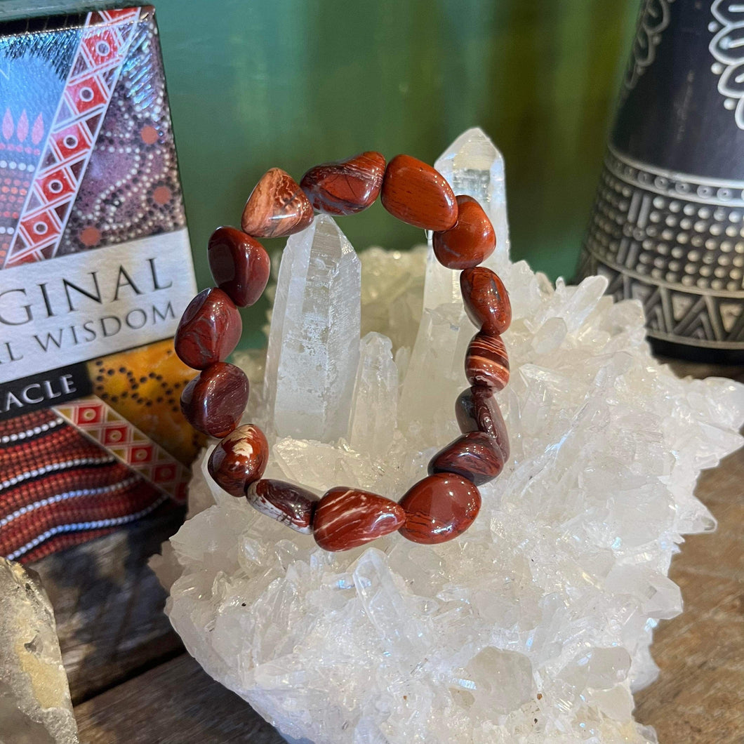Red Jasper Tumble Stone bracelet