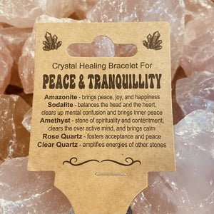Peace & Tranquility Gemstone Healing Bracelet