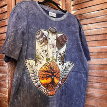 Load image into Gallery viewer, No Time Hamsa Hand Tree Of Life T Shirt - Large