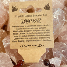 Load image into Gallery viewer, Love Gemstone Healing Bracelet