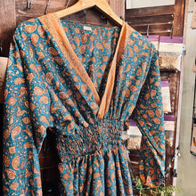 Load image into Gallery viewer, Sari Silk Gypsy Dress - Maxi Dress / Festival Wear