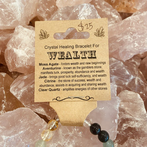Wealth Gemstone Healing Bracelet