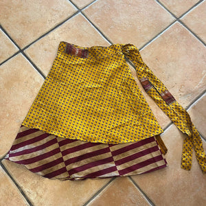 Sari Silk double layer Skirt