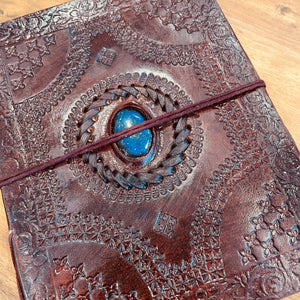 Leather Gemstone Journals A5 - Spells, Recipes, Book of Shadows
