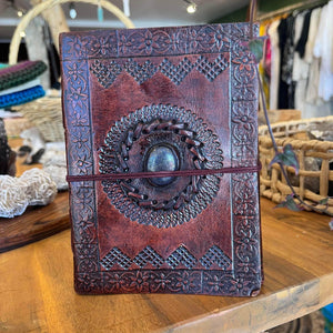 Leather Gemstone Journals Small