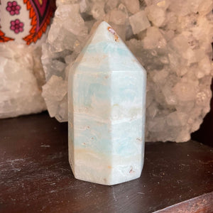 Caribbean Calcite Free Standing Point