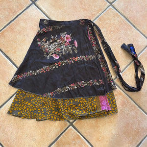 Sari Silk double layer Skirt