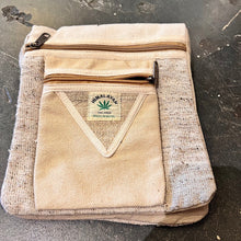 Load image into Gallery viewer, Hemp shoulder bag - Side Satchel, Book Bag, Made In Nepal